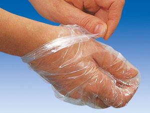 Tankstellen-Handschuhe aus Polyethylen